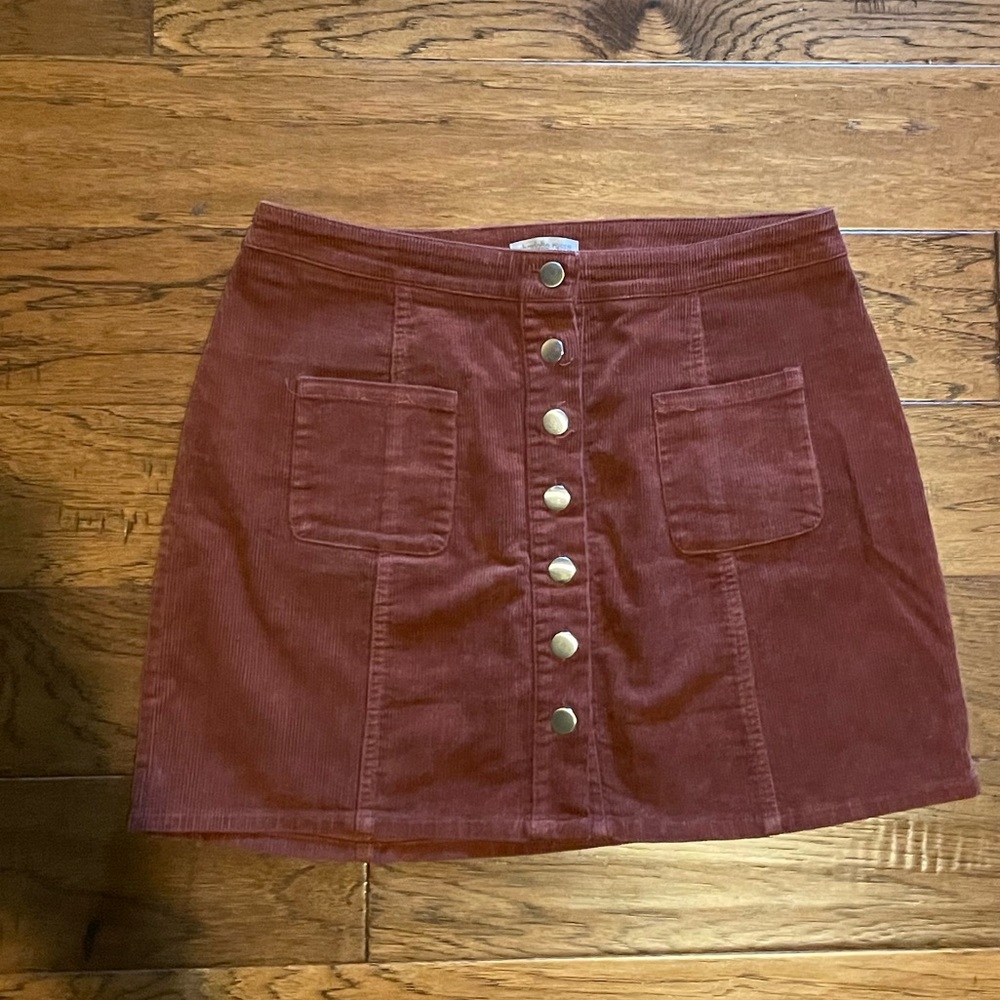 Charlotte Russe corduroy skirt, size large